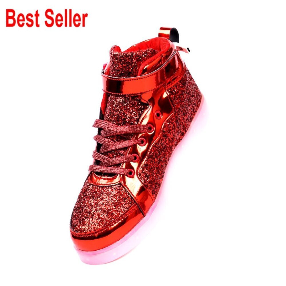 USB Rechargeable LED Light Up Sneakers with 11 Lighting Modes